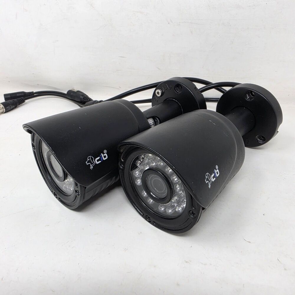 Lot of 2 CIB Bullet Security Camera HD 1080P NTSC 12V H80P56G SP Black